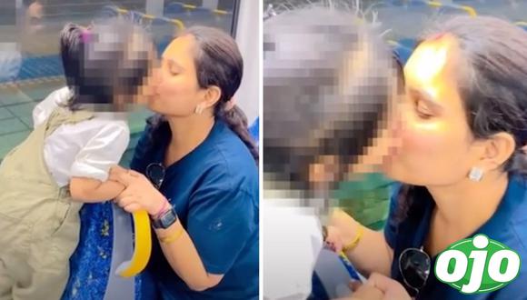 Mujer sube TikTok besando a su hija en los labios y provoca indignación en redes sociales. (Foto: redes sociales)