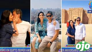 Laura Borlini y su novio Renzo celebraron su primer aniversario en Egipto | VIDEO 