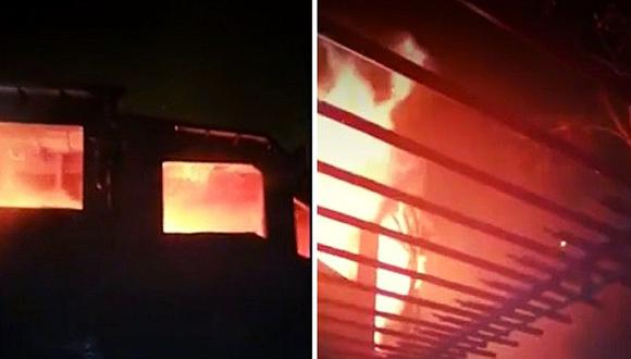 ​La Molina: encuentran a tres personas muertas en interior de vivienda que ardía en llamas (FOTOS)