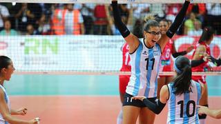 Así celebró Argentina al aplastar 3-0 a Perú en voleibol femenino [VIDEO]