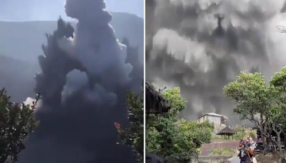 Indonesia: volcán entra en erupción y ciudadanos huyen despavoridos│VIDEO