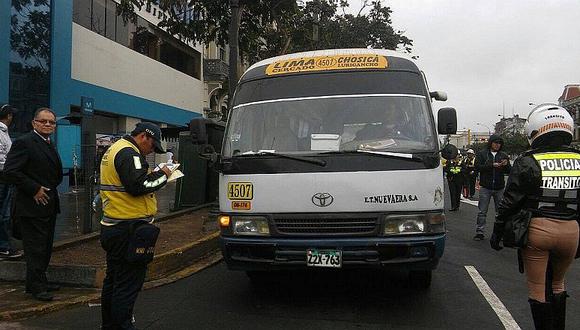 Chosicano: Municipalidad de Lima fiscalizó cumplimiento de cancelación de ruta