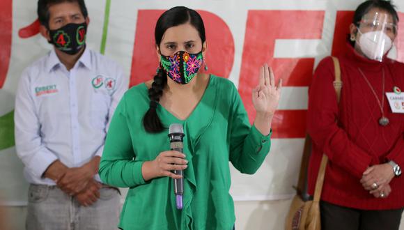 Verónika Mendoza envía oficio al jefe de la ONPE para establecer protocolos frente al COVID-19 durante campaña electoral. (Foto: GEC)