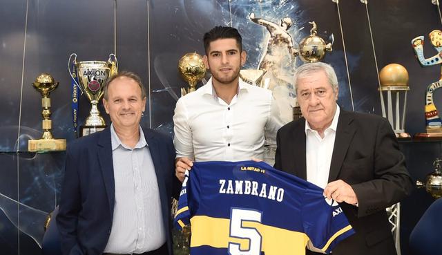 El dorsal de carlos zambrano será el mismo que utiliza en la selección peruana. (Foto: Boca Juniors)