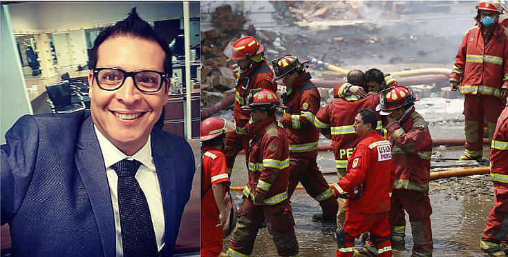 Carloncho envía este conmovedor mensaje tras muerte de bomberos en El Agustino