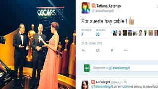 ​Oscar 2016: Tatiana Astengo arremete contra transmisión de Latina