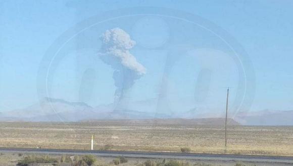 Fuerte explosión en el volcán Sabancaya en Arequipa genera alerta en la zona 