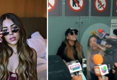 Danna Paola pierde los papeles con la prensa en aeropuerto | VIDEO