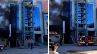 Joven salta del quinto piso pensando que su edificio se incendiaba (VIDEO)