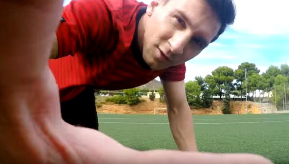 ​Youtube: Messi deja atónitos a todos con su alucinante precisión en este viral