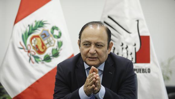 El defensor del Pueblo, Walter Gutiérrez, cuestionó las designación del presidente Pedro Castillo en diversos ministerios. (Foto: GEC)
