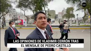 Cerrón sobre reforma de la Constitución: “no hay ningún interés de autoritarismo”