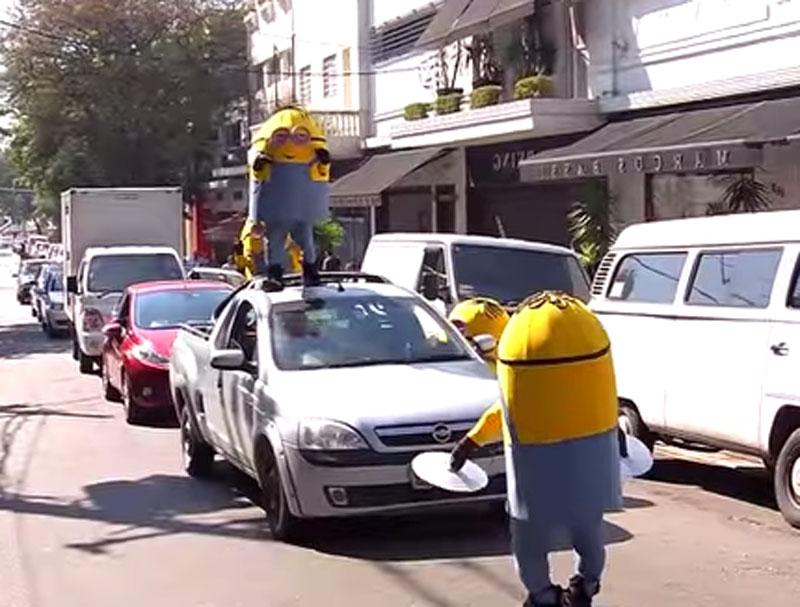 'Minions' se alocan y causan destrozos en Brasil [VIDEO]  