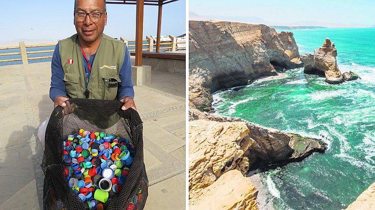 Guardaparque de la Reserva Nacional de Paracas junta basura para ayudar a niños con síndrome de down