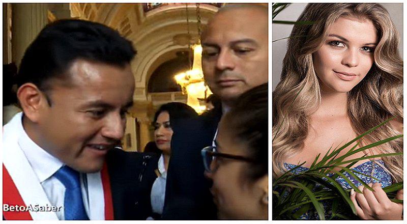 Brunella Horna: tras besos, le hacen incómoda pregunta a Richard Acuña en el Congreso