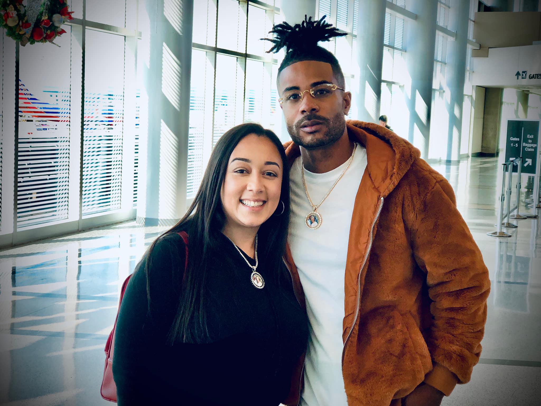 Cyntoia Brown con su esposo tras salir de prisión.