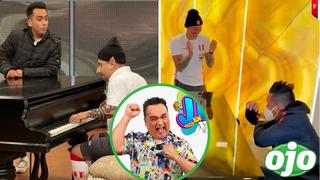 Jorge Benavides alista parodia  de Lapadula tocando el piano junto a Cueva | FOTO