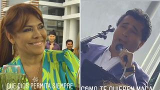 Esposo de Magaly Medina le canta romántica canción y la ‘urraca’ se emociona│VIDEO