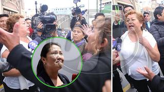 Keiko Fujimori: mujer llama "corruptos" a simpatizantes y se arma tremenda bronca (VIDEO)