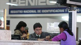 Reniec extenderá su horario de atención en sus oficinas el miércoles 29 y jueves 30 de diciembre