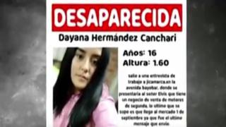 “No contesta hasta hoy”: adolescente de 16 años desaparece tras entrevista de trabajo en Jicamarca