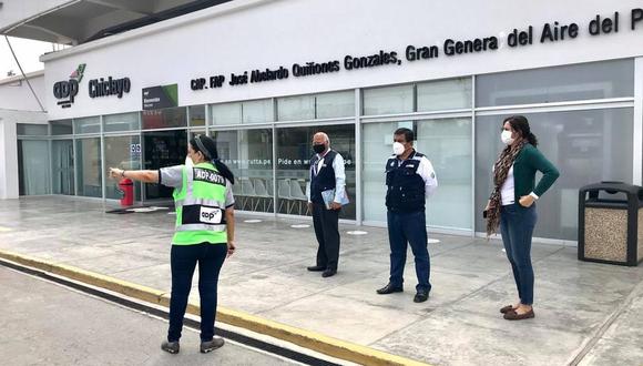 Brigadas médicas detectarán casos de COVID-19 en aeropuerto de Chiclayo (Foto: Gore Lambayeque).