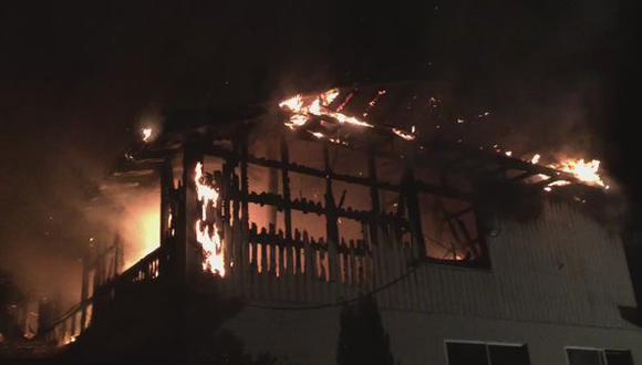 Diablos chilenos incendian una iglesia y casa parroquial