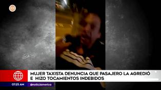 Miraflores: Mujer Taxista denuncia que pasajero la agredió para no pagarle (VIDEO)