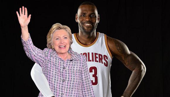 NBA: LeBron James hace campaña a favor de Hillary Clinton
