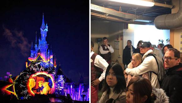 Pánico en Disneylandia de Francia: visitantes son evacuados por militares (FOTOS Y VIDEOS)