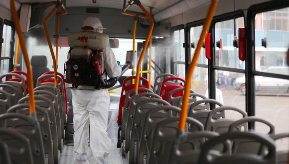 La Municipalidad de Lima informó de los procesos de limpieza en los buses de los corredores complementarios. (Difusión)