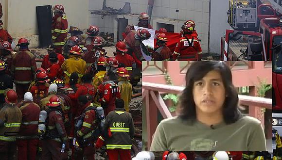 El Agustino: Alonso Salas, el bombero que ayudó en el terremoto de Pisco [VIDEO]