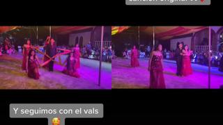 Con ‘chambelanas’ muchacho baila el vals para celebrar su quinceañero