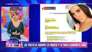 Magaly tras solicitud para que Yahaira entre al país: “La FPF ha entendido que ella es la oficial”