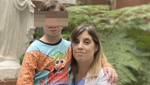 Marcela adoptó a Marcelo luego que sus padres biológicos lo rechazaran. (Foto: Facebook Sanatorio Mater Dei)