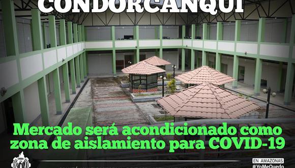 Amazonas: Mercado será convertido en zona de aislamiento para casos sospechosos de COVID-19