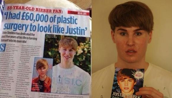Joven se gasta 100,000 dólares para parecerse a Justin Bieber 