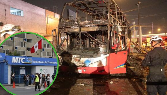 MTC sí habilitó funcionamiento de terminal Fiori donde se incendió un bus (FOTO)