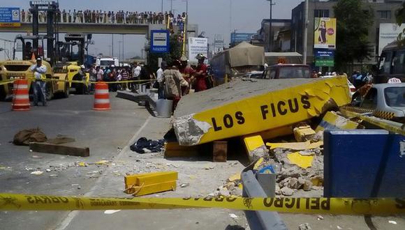 Santa Anita: Niña muere aplastada tras caída de techo de paradero [VIDEO]