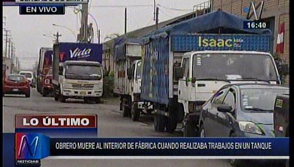 Cercado de Lima: Obrero muere al realizar trabajos de mantenimiento en tanque