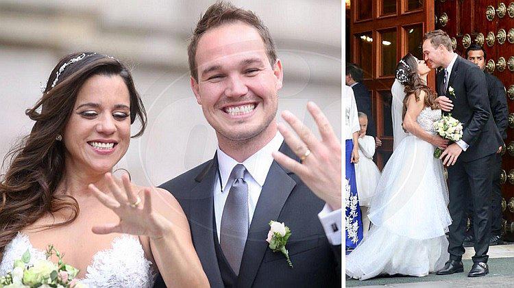 ​George Forsyth se casa por la iglesia con Vanessa Terkes en plena campaña electoral (FOTOS)