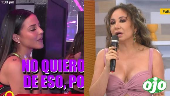 Luciana Fuster chotea a  Janet Barboza | FOTO: Capturas América TV