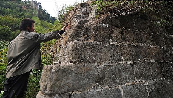 ​Gran Muralla de China: Indignación por terrible "reparación" con cemento