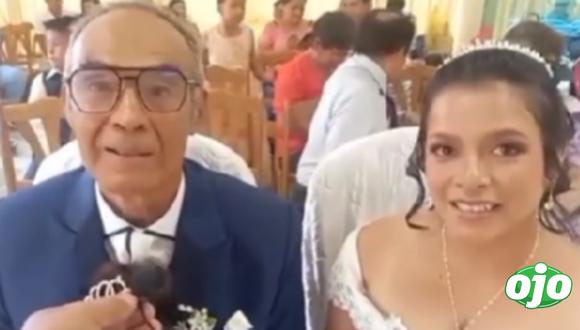 Hombre de 79 años se casa con joven de 29 en Pucallpa.