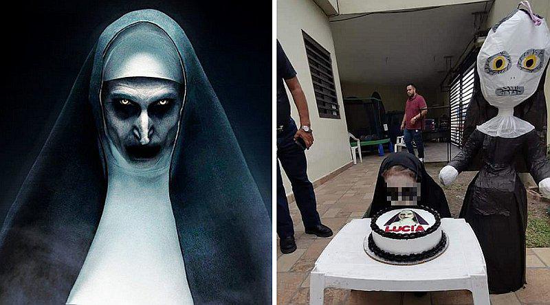 Niña pide fiesta temática sobre 'La Monja' y el resultado final se viraliza | FOTOS