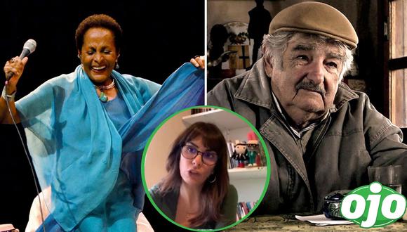 Carla García revela que Mujica se quedó dormido en presentación de Susana Baca. Foto: (Captura/El Pollo Farsante | redes sociales).