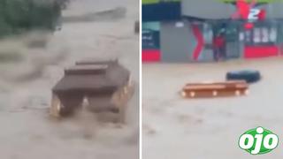 Ataúd flota por las calles inundadas tras el paso del huracán Grace | VIDEO