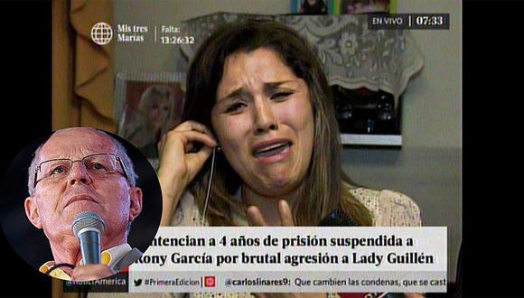 Lady Guillén llora y pide esto a PPK tras sentencia a Rony García   