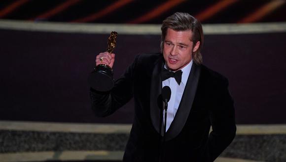 Oscar 2020: Brad Pitt ganó la estatuilla como Mejor actor de reparto. (Foto: AFP)