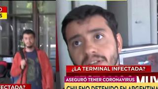 Coronavirus: chileno le tose en la cara a periodista argentino y le dice que tiene COVID-19 | VIDEO